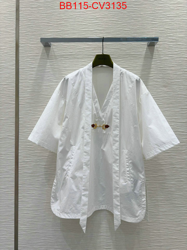 Clothing-Gucci top brands like ID: CV3135 $: 115USD