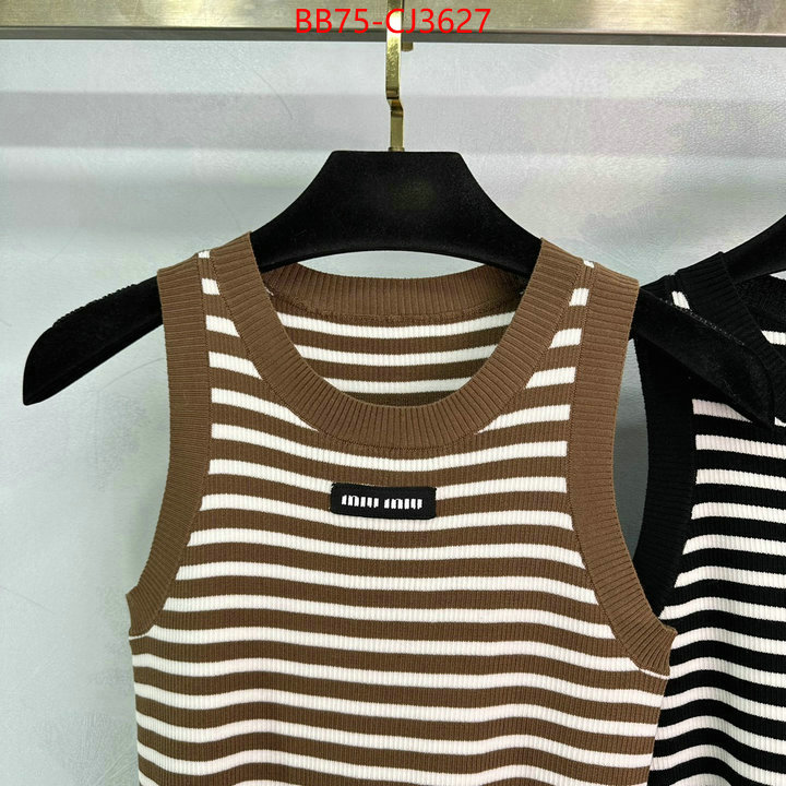 Clothing-MIU MIU 2024 luxury replicas ID: CJ3627 $: 75USD
