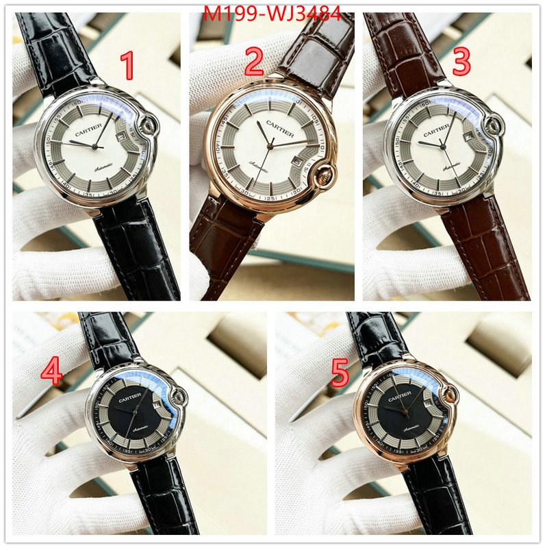 Watch(TOP)-Cartier luxury fake ID: WJ3484 $: 199USD