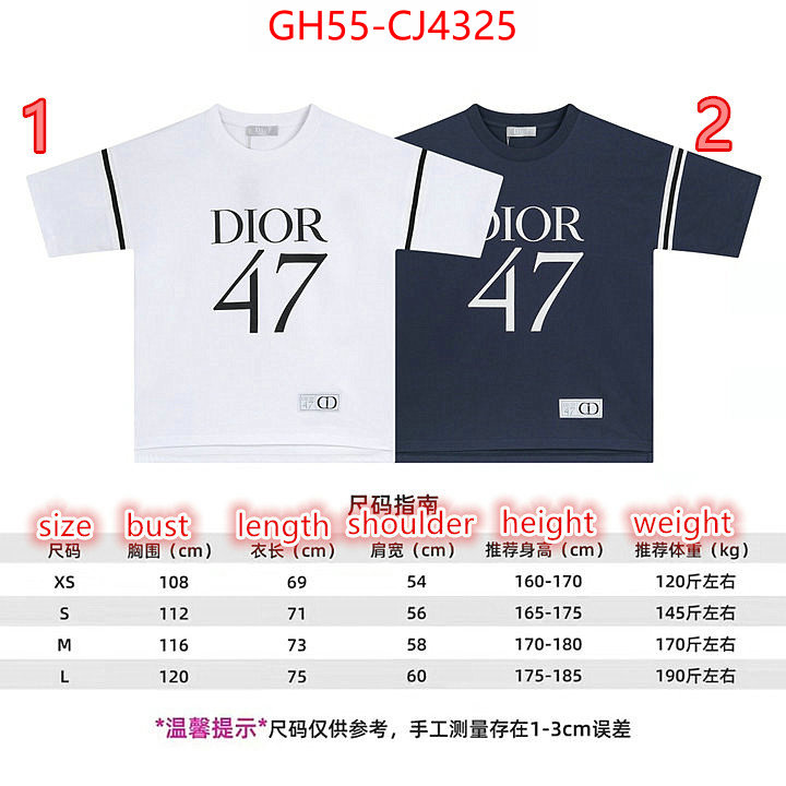 Clothing-Dior best replica quality ID: CJ4325 $: 55USD