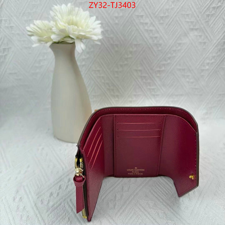 LV Bags(4A)-Wallet replica 1:1 ID: TJ3403 $: 32USD,