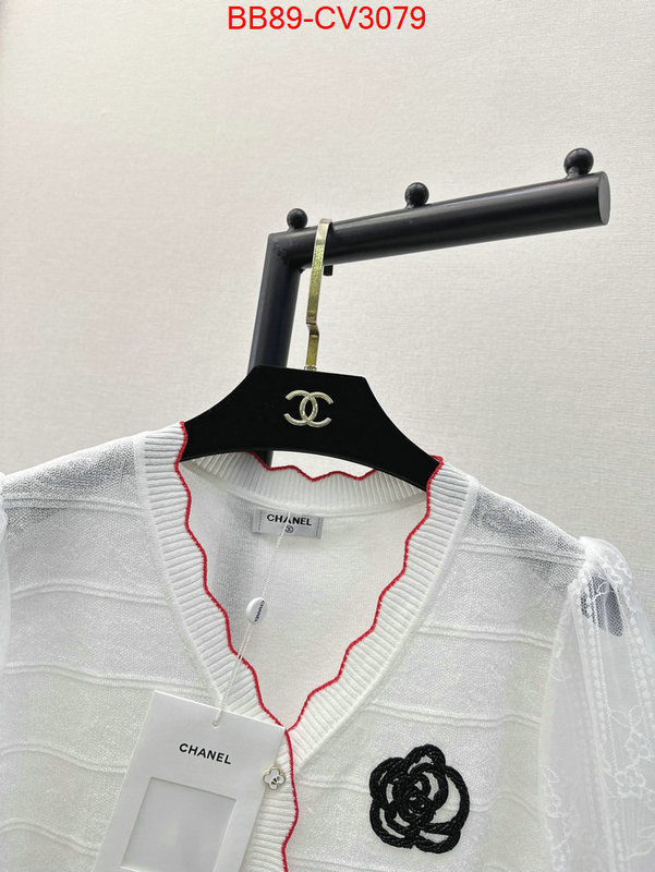 Clothing-Chanel wholesale replica shop ID: CV3079 $: 89USD