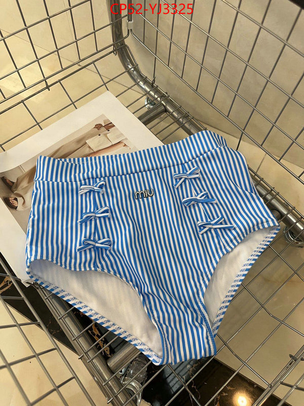 Swimsuit-Miu Miu wholesale imitation designer replicas ID: YJ3325 $: 52USD