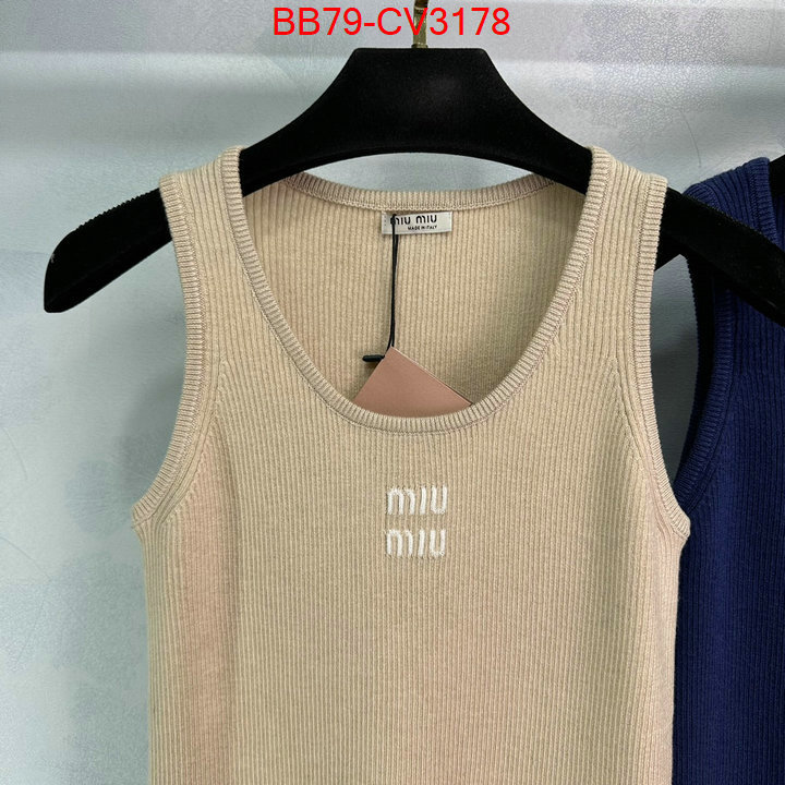Clothing-MIU MIU online sale ID: CV3178 $: 79USD