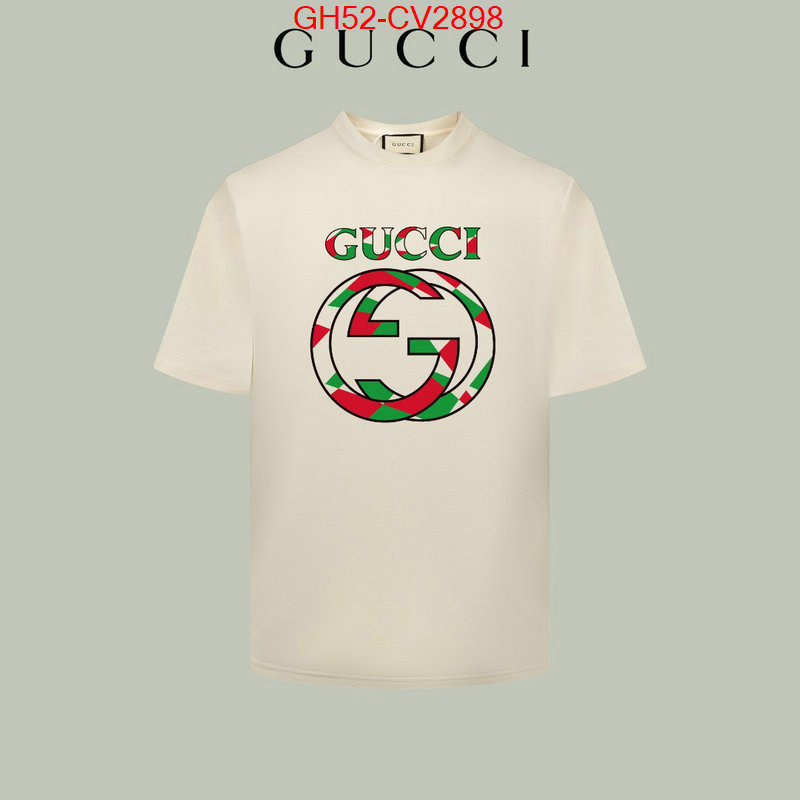 Clothing-Gucci best quality designer ID: CV2898 $: 52USD