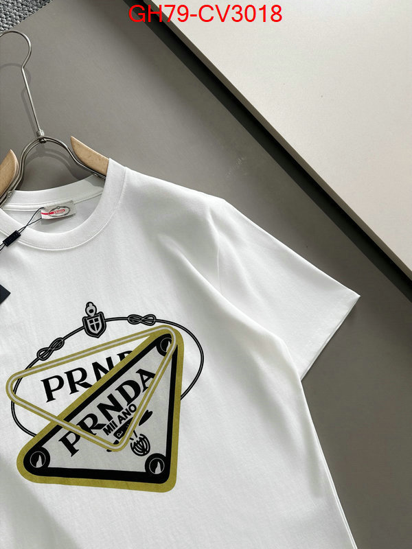 Clothing-Prada wholesale imitation designer replicas ID: CV3018 $: 79USD