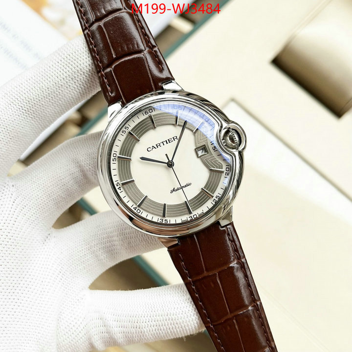 Watch(TOP)-Cartier luxury fake ID: WJ3484 $: 199USD