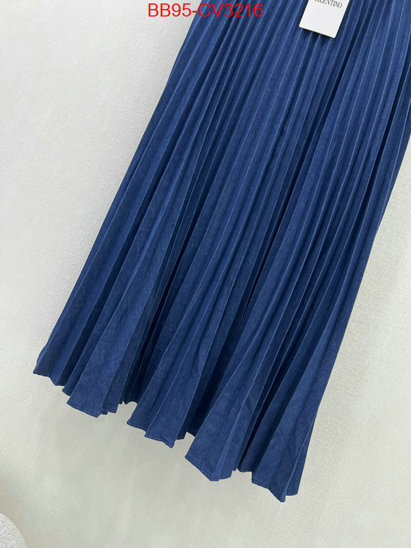 Clothing-Valentino wholesale designer shop ID: CV3216 $: 95USD