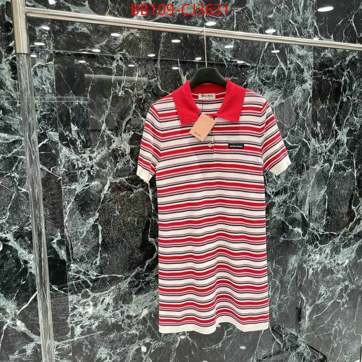 Clothing-MIU MIU top fake designer ID: CJ3631 $: 109USD