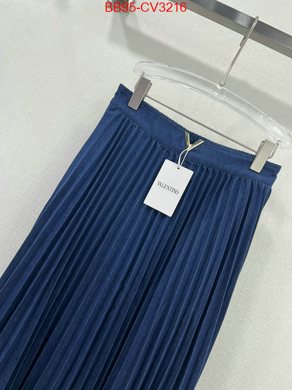 Clothing-Valentino wholesale designer shop ID: CV3216 $: 95USD