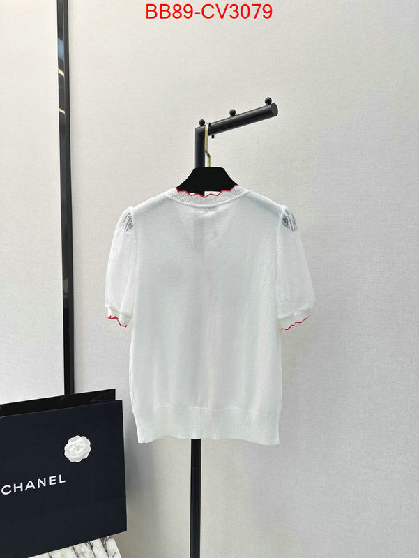 Clothing-Chanel wholesale replica shop ID: CV3079 $: 89USD