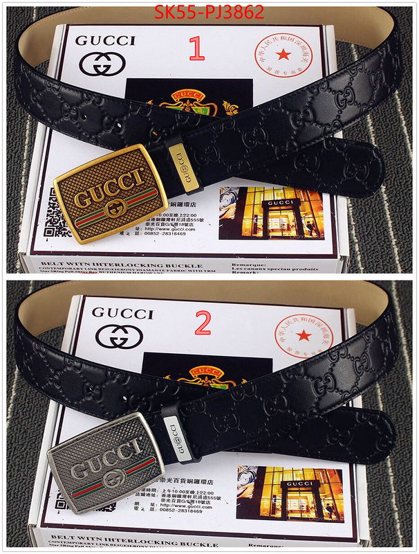 Belts-Gucci where to buy ID: PJ3862 $: 55USD