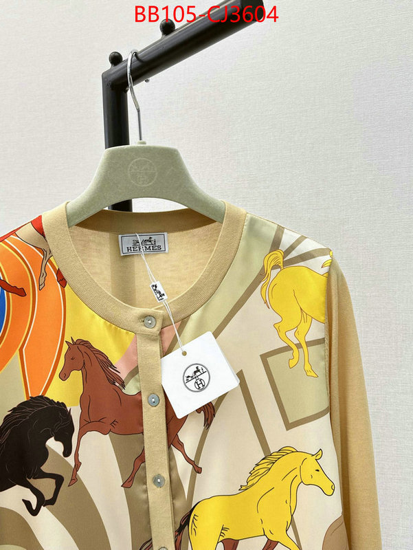 Clothing-Hermes replica 2024 perfect luxury ID: CJ3604 $: 105USD