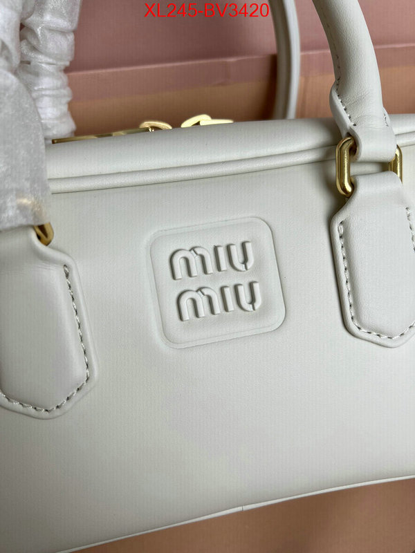 Miu Miu Bags(TOP)-Crossbody- top quality designer replica ID: BV3420 $: 245USD,