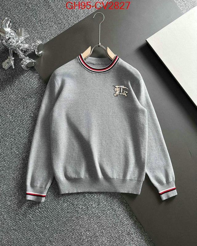 Clothing-Burberry designer fake ID: CV2827 $: 95USD
