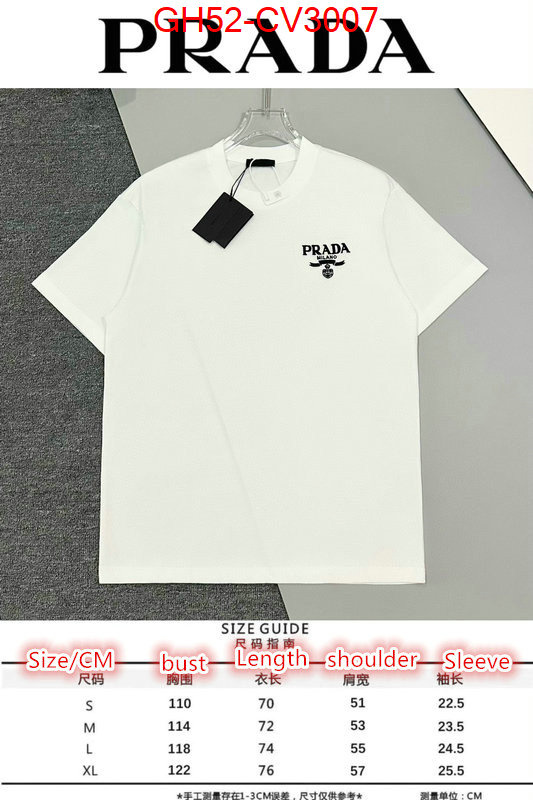 Clothing-Prada sell high quality ID: CV3007 $: 52USD