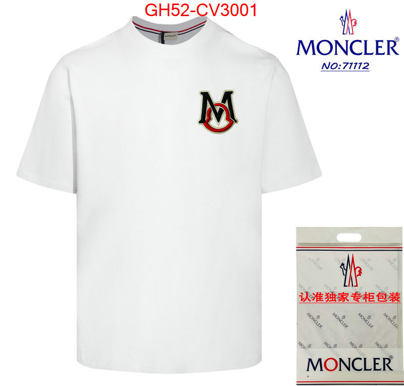 Clothing-Moncler the best quality replica ID: CV3001 $: 52USD