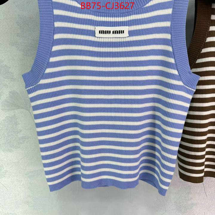 Clothing-MIU MIU 2024 luxury replicas ID: CJ3627 $: 75USD