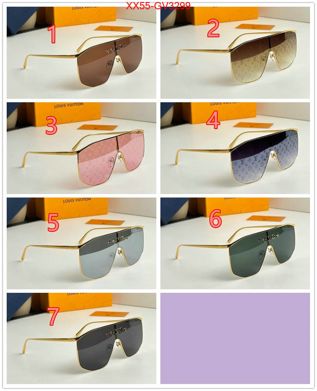 Glasses-LV fake cheap best online ID: GV3299 $: 55USD