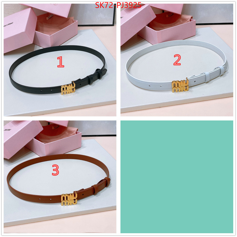 Belts-MIU MIU cheap wholesale ID: PJ3925 $: 72USD