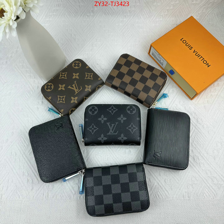 LV Bags(4A)-Wallet shop cheap high quality 1:1 replica ID: TJ3423 $: 32USD,