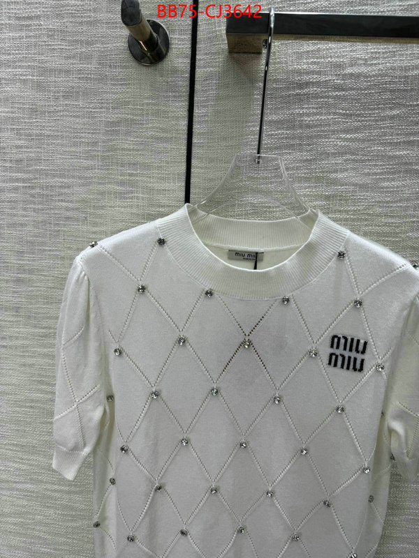 Clothing-MIU MIU aaaaa+ replica designer ID: CJ3642 $: 75USD