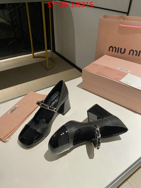 Women Shoes-Miu Miu luxury fake ID: SJ5315 $: 125USD