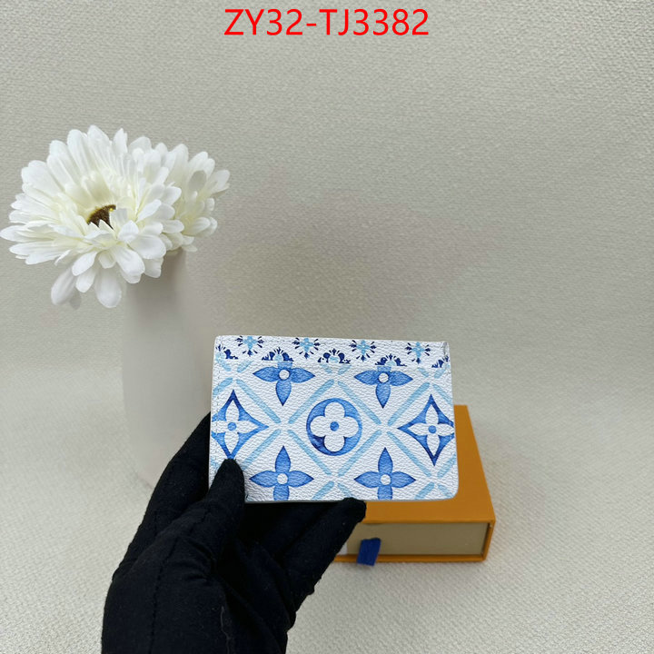 LV Bags(4A)-Wallet replica 1:1 high quality ID: TJ3382 $: 32USD,