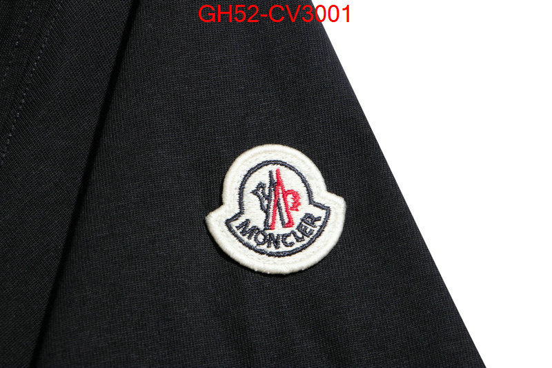 Clothing-Moncler the best quality replica ID: CV3001 $: 52USD