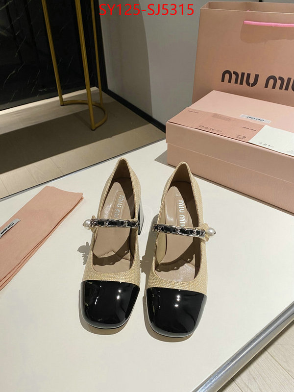 Women Shoes-Miu Miu luxury fake ID: SJ5315 $: 125USD