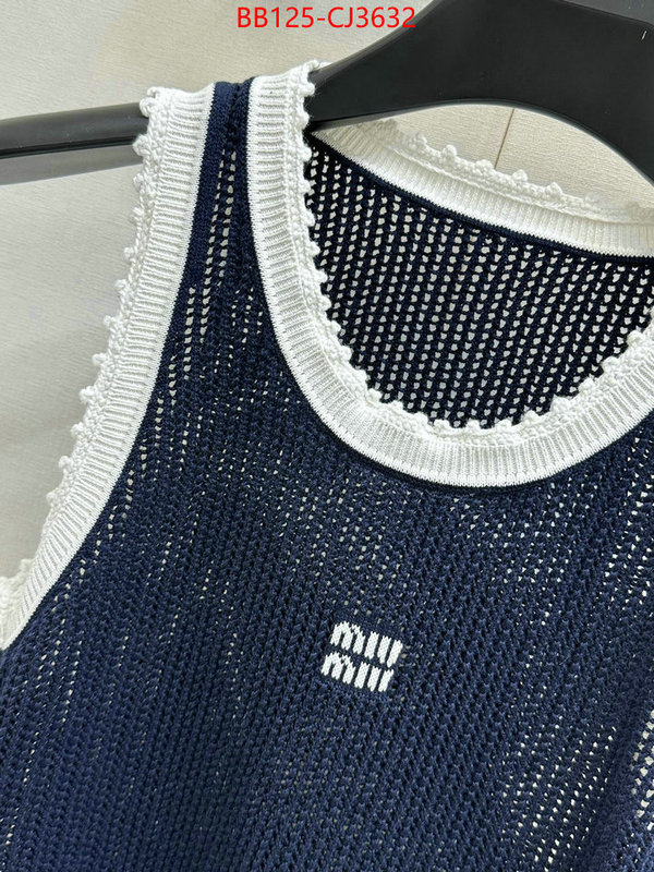 Clothing-MIU MIU wholesale 2024 replica ID: CJ3632 $: 125USD