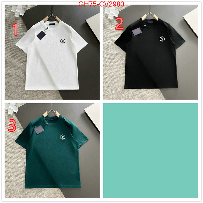 Clothing-LV shop cheap high quality 1:1 replica ID: CV2980 $: 75USD