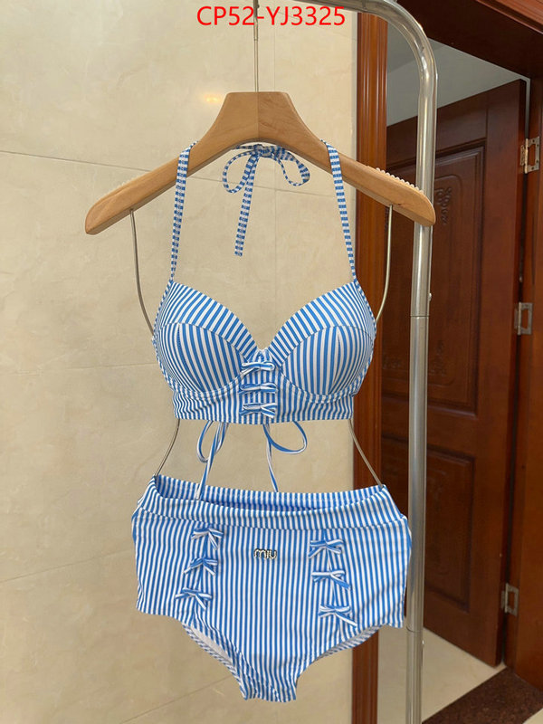 Swimsuit-Miu Miu wholesale imitation designer replicas ID: YJ3325 $: 52USD