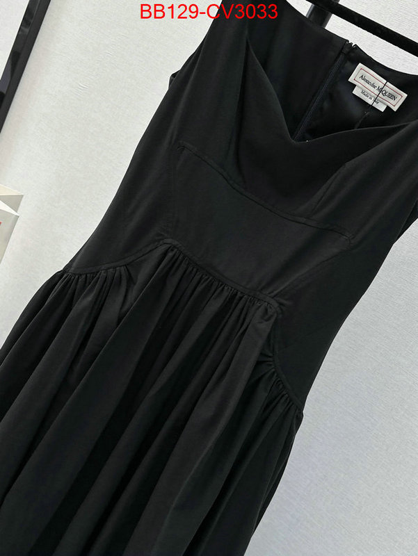 Clothing-Alexander Mcqueen where to buy fakes ID: CV3033 $: 129USD