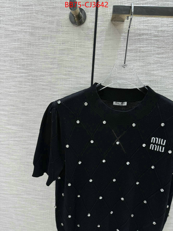Clothing-MIU MIU aaaaa+ replica designer ID: CJ3642 $: 75USD