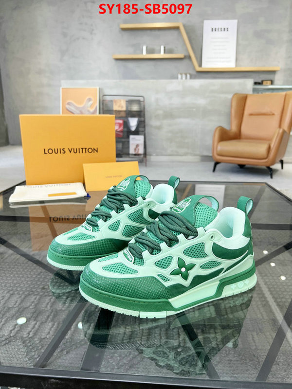 Men Shoes-LV top perfect fake ID: SB5097 $: 185USD