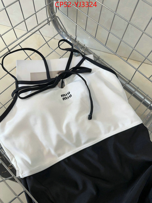 Swimsuit-Miu Miu top sale ID: YJ3324 $: 52USD