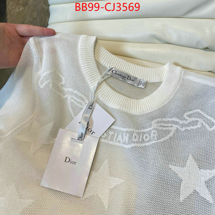 Clothing-Dior the top ultimate knockoff ID: CJ3569 $: 99USD