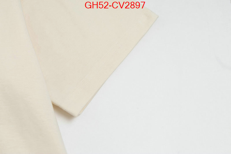 Clothing-Gucci top 1:1 replica ID: CV2897 $: 52USD