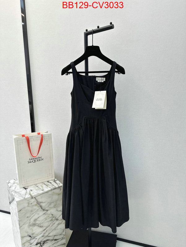 Clothing-Alexander Mcqueen where to buy fakes ID: CV3033 $: 129USD