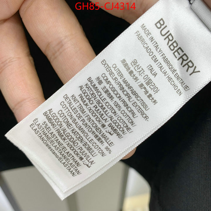 Clothing-Burberry replica designer ID: CJ4314 $: 85USD