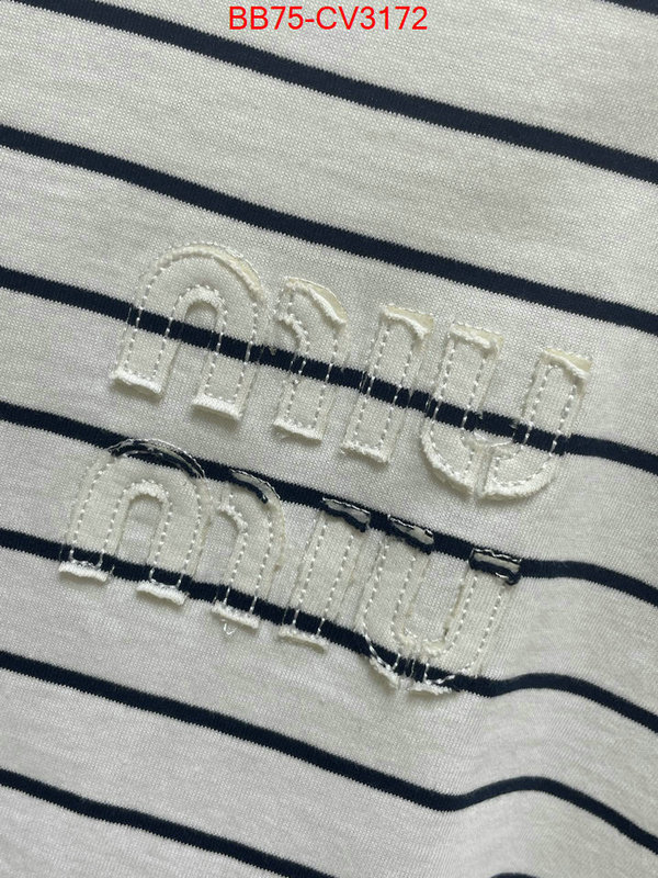 Clothing-MIU MIU luxury fake ID: CV3172 $: 75USD