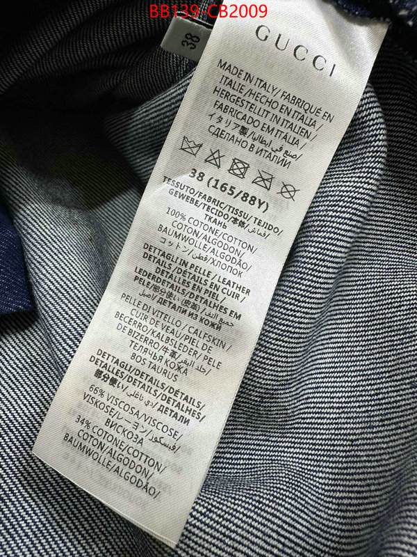 Clothing-Gucci from china ID: CB2009 $: 139USD