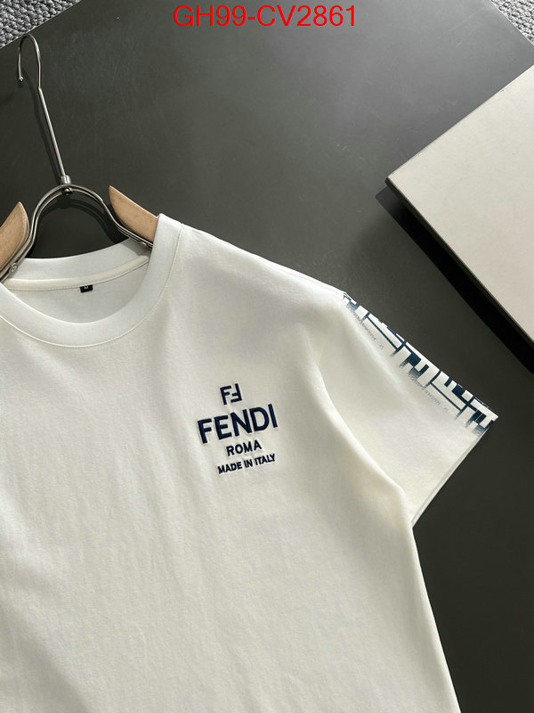 Clothing-Fendi brand designer replica ID: CV2861 $: 99USD