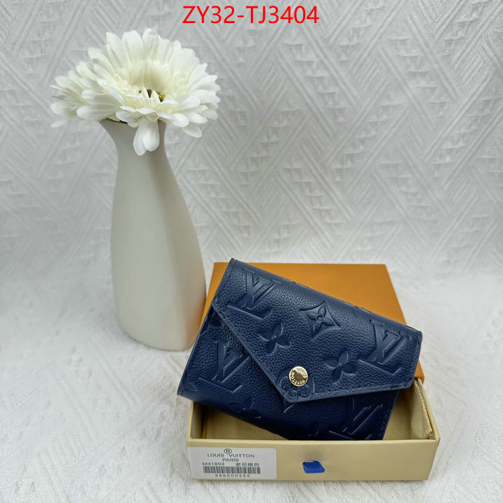 LV Bags(4A)-Wallet fake aaaaa ID: TJ3404 $: 32USD,