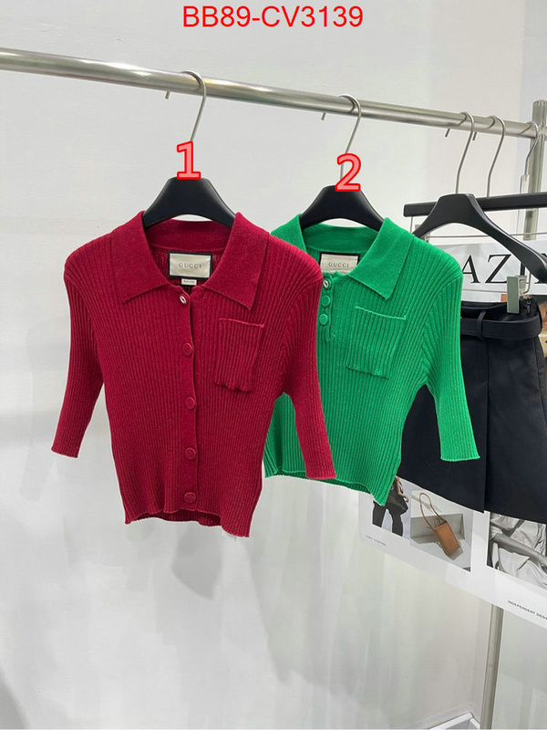 Clothing-Gucci buy best quality replica ID: CV3139 $: 89USD