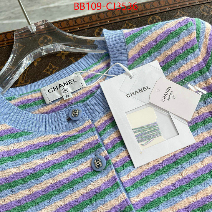 Clothing-Chanel replica shop ID: CJ3536 $: 109USD