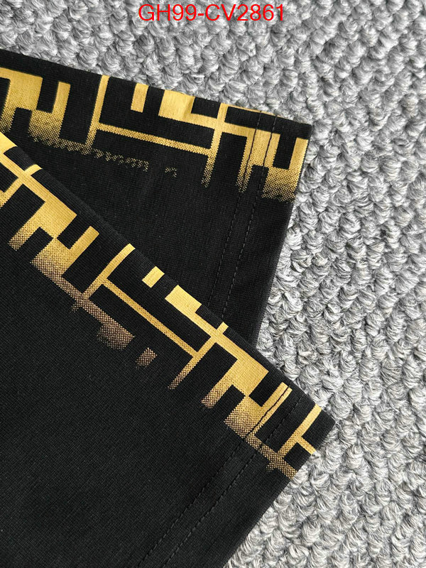 Clothing-Fendi brand designer replica ID: CV2861 $: 99USD