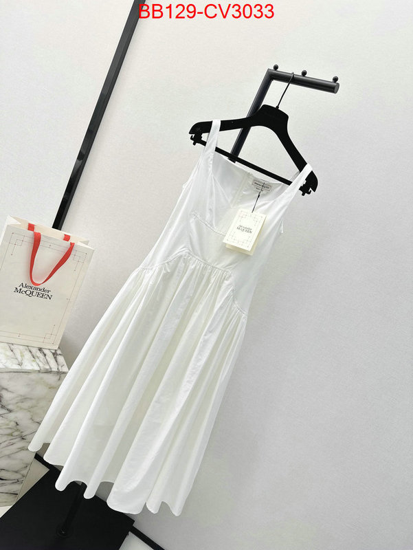 Clothing-Alexander Mcqueen where to buy fakes ID: CV3033 $: 129USD