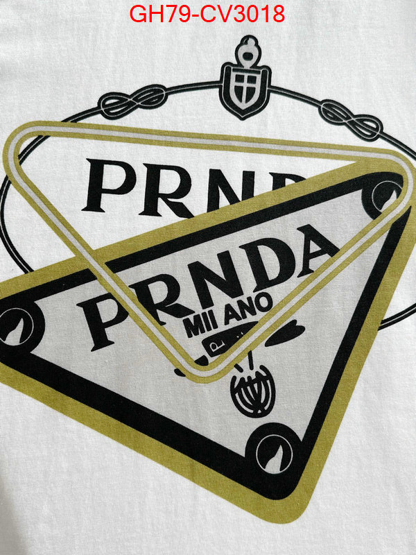 Clothing-Prada wholesale imitation designer replicas ID: CV3018 $: 79USD